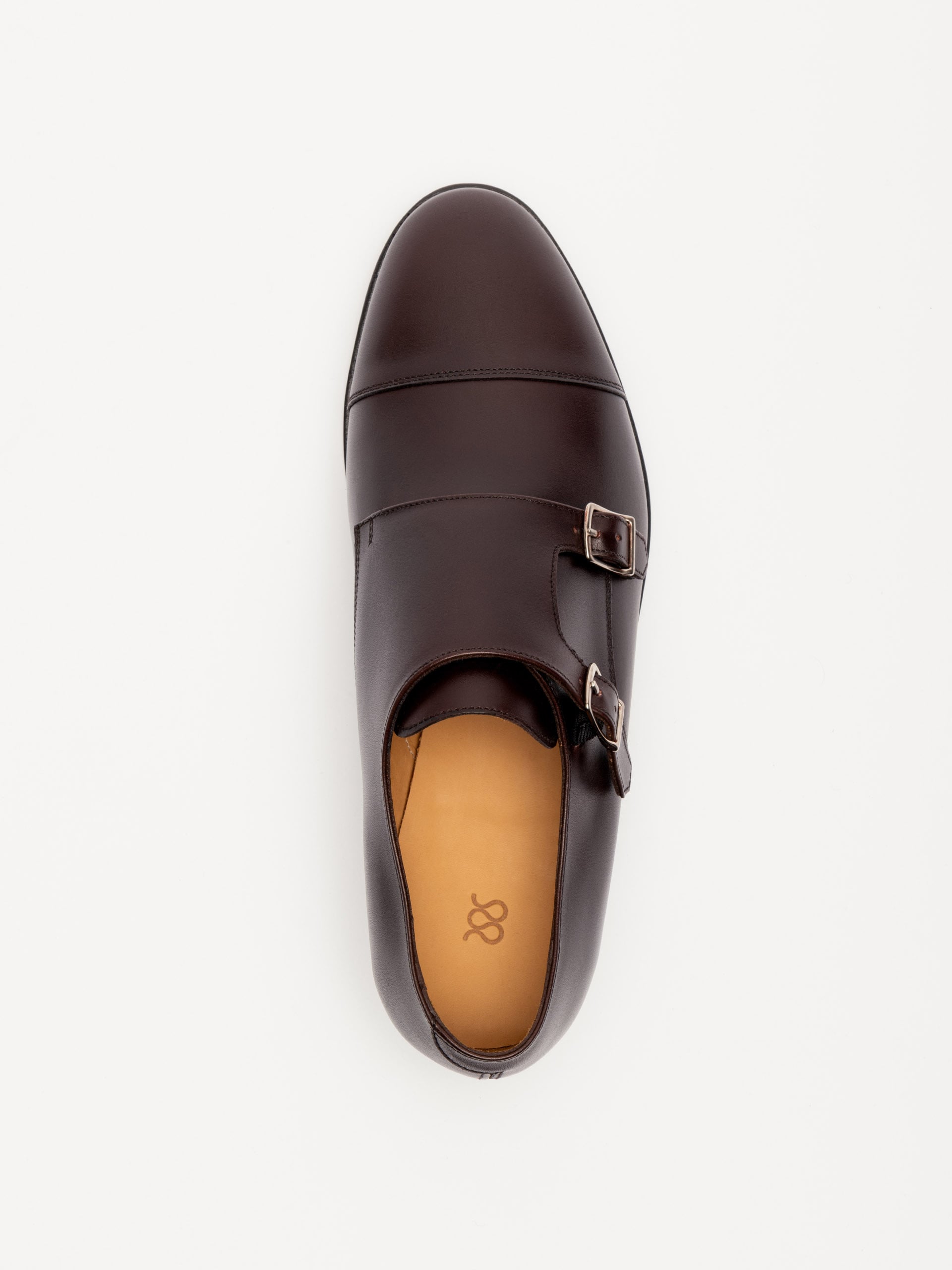 The Double Monkstrap - Burgundy Calf