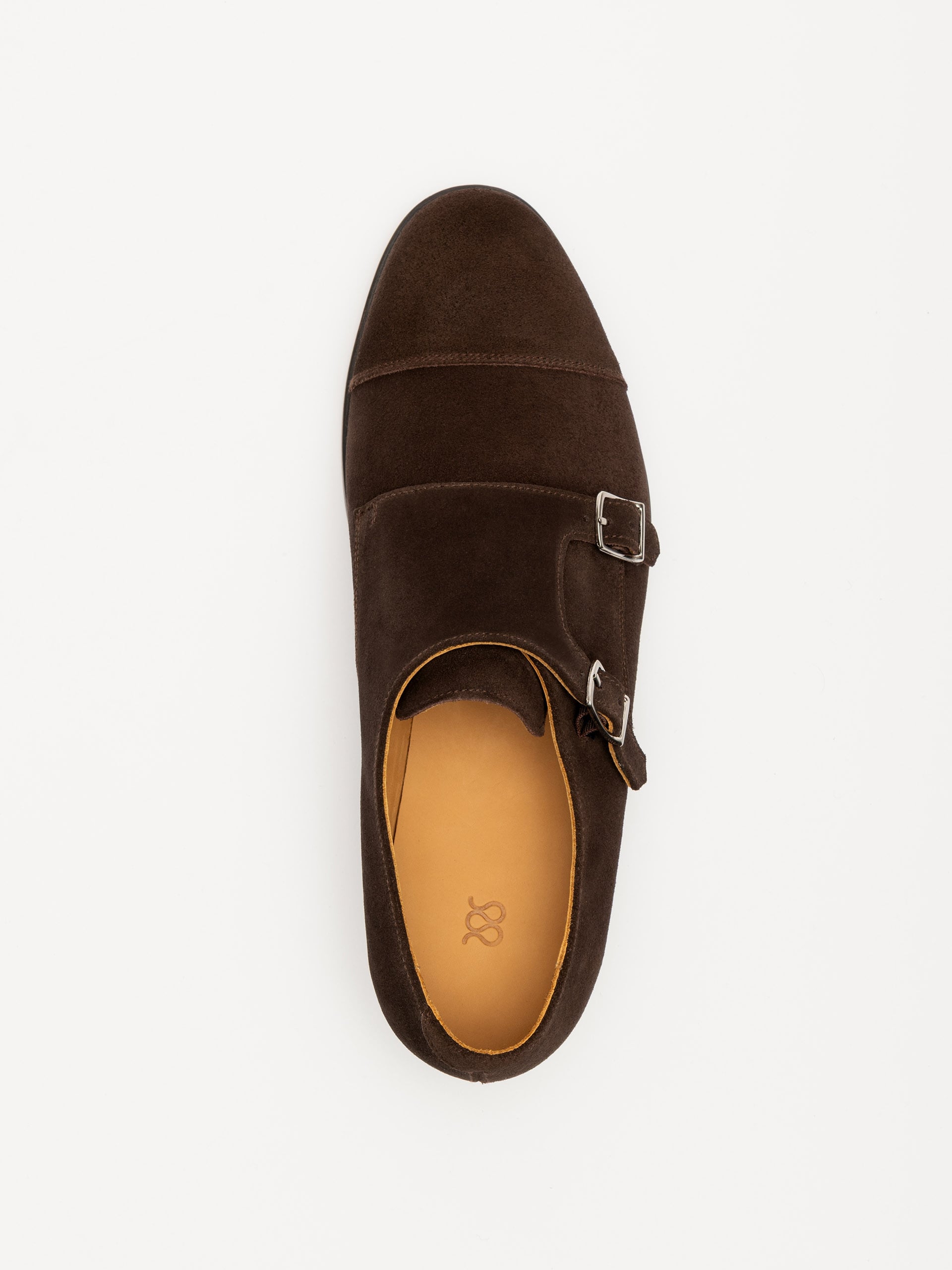 The Double Monkstrap - Brown Suede