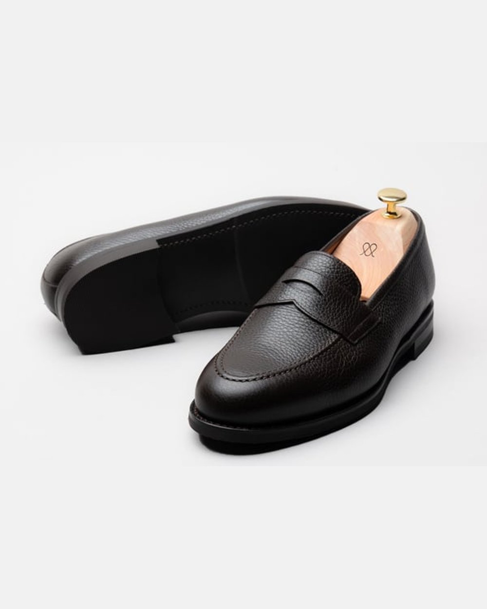 The Penny Loafer - Brown Grain