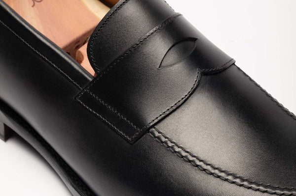 The Penny Loafer - Black Calf