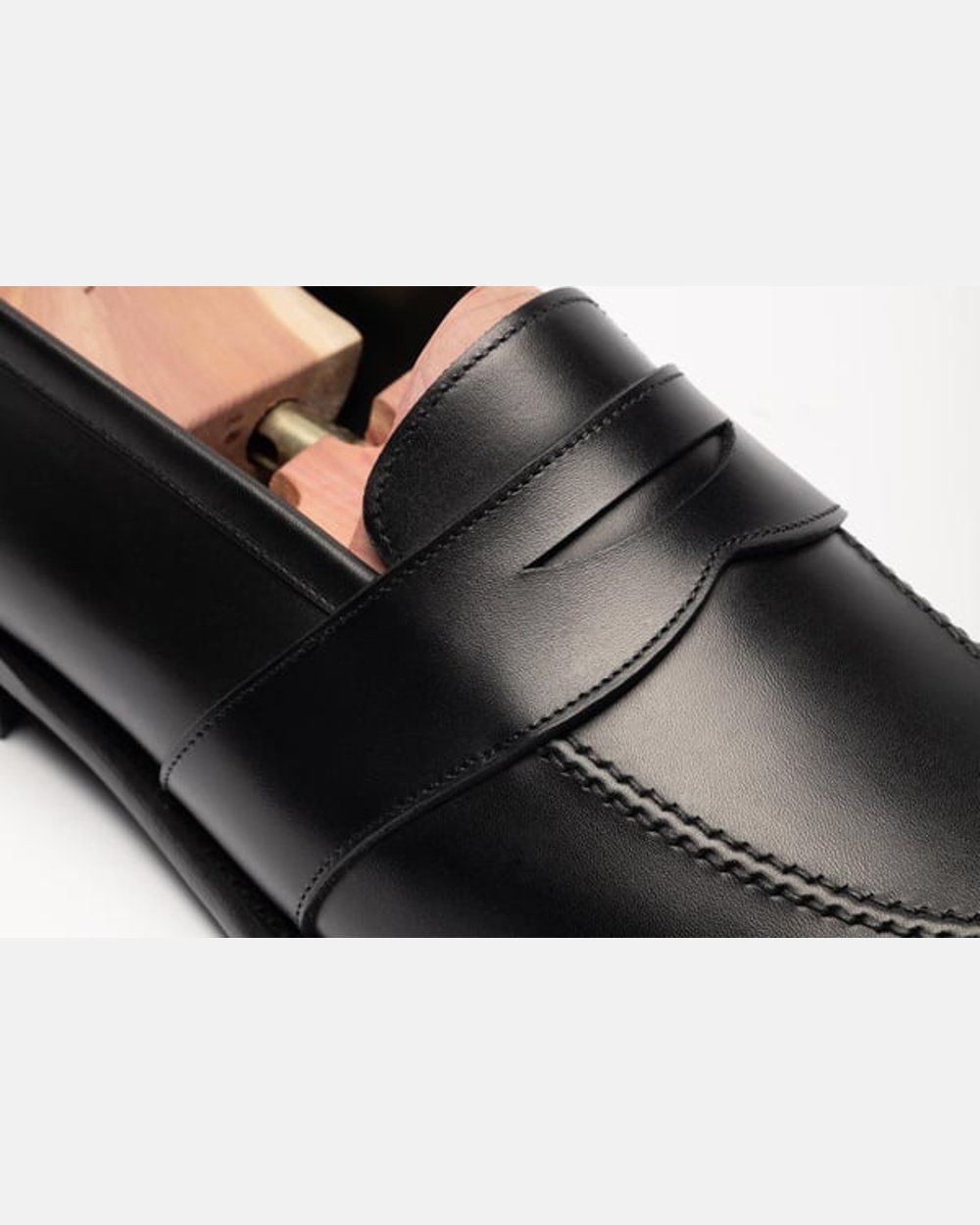 The Full Strap Loafer - Black Calf