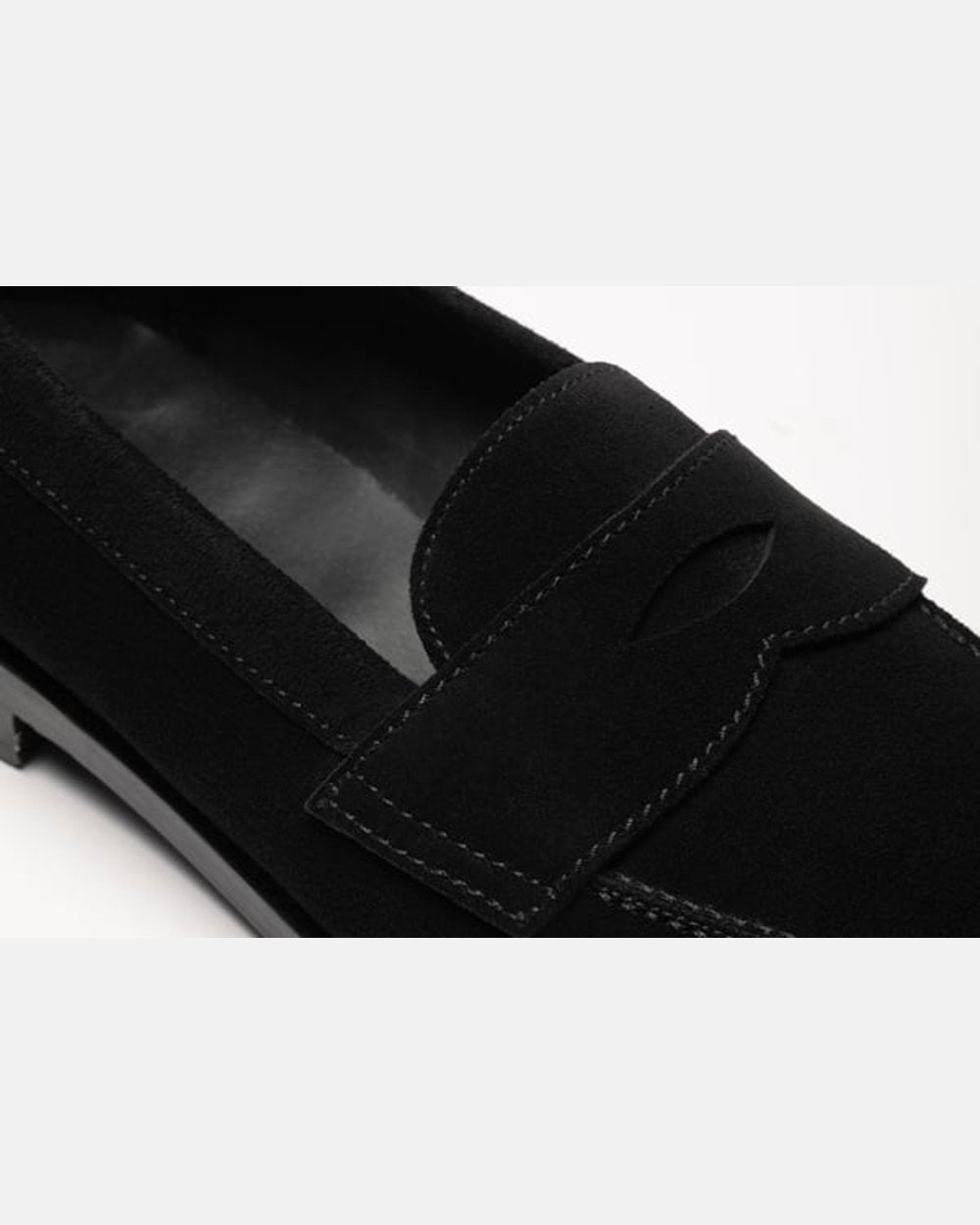 The Ivy Loafer - Black Suede