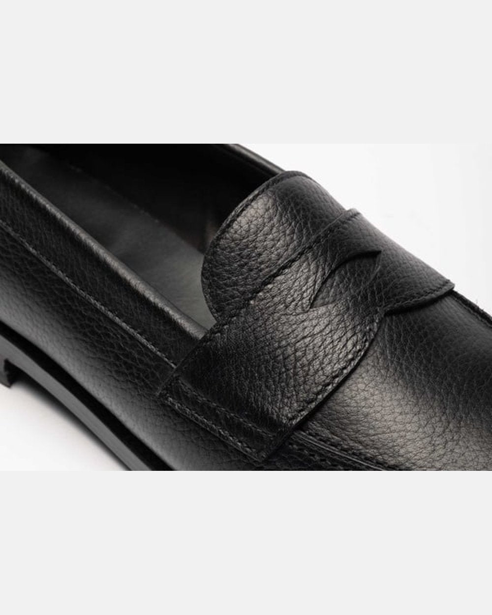 The Ivy Loafer - Black Grain