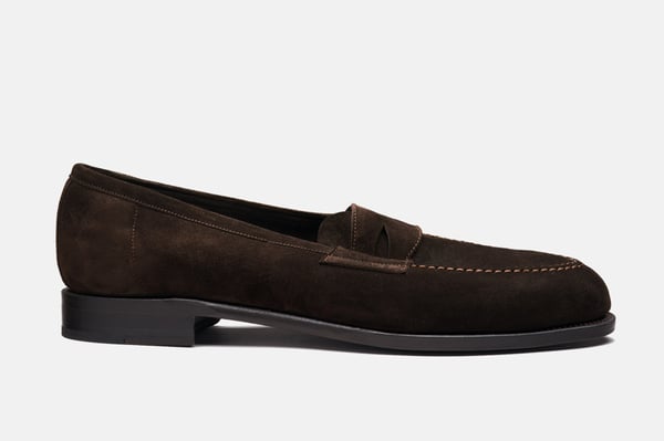 The Penny Loafer - Brown Suede - Unlined
