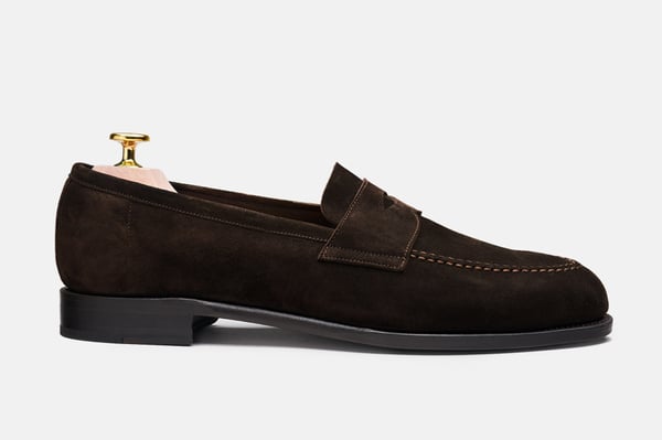 The Penny Loafer - Brown Suede - Unlined