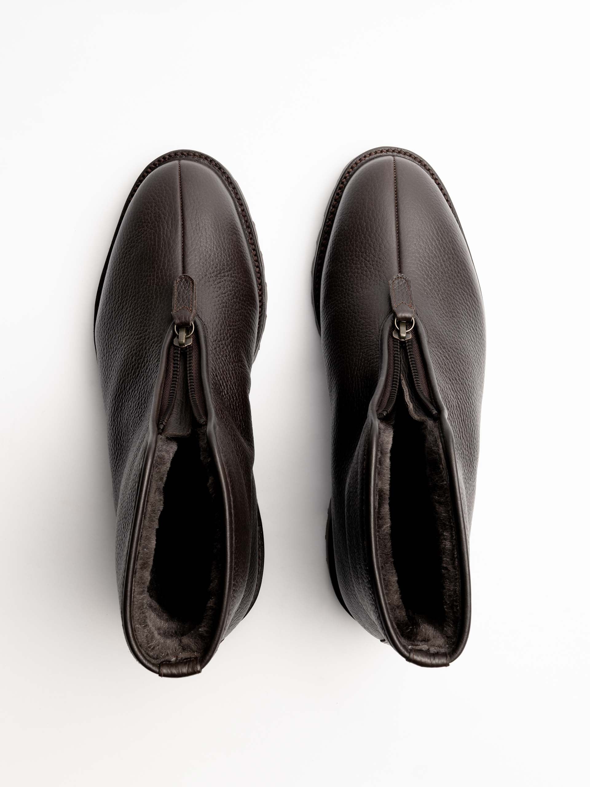 The Alpine Boot - Brown Grain