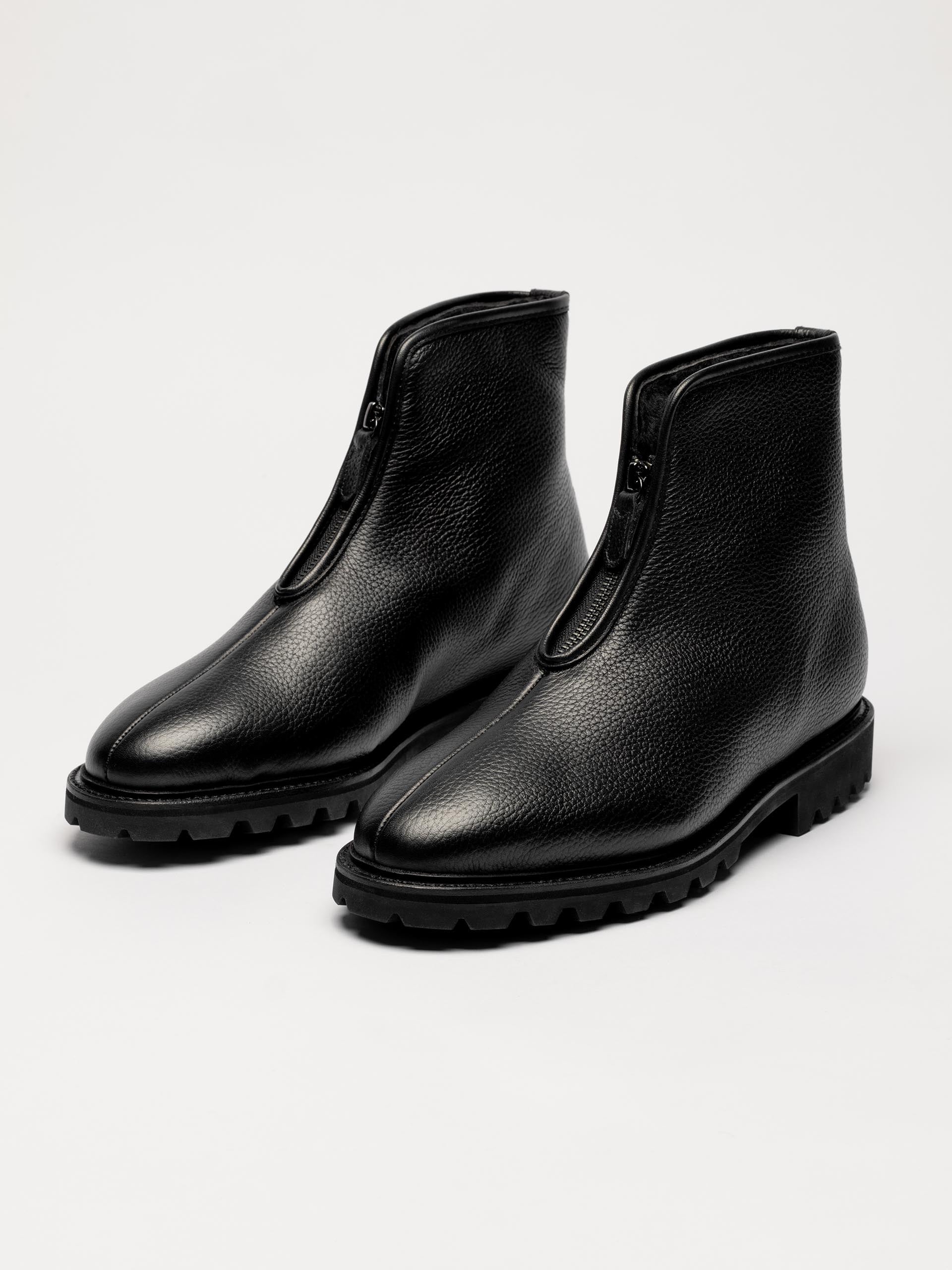 The Alpine Boot - Black Grain