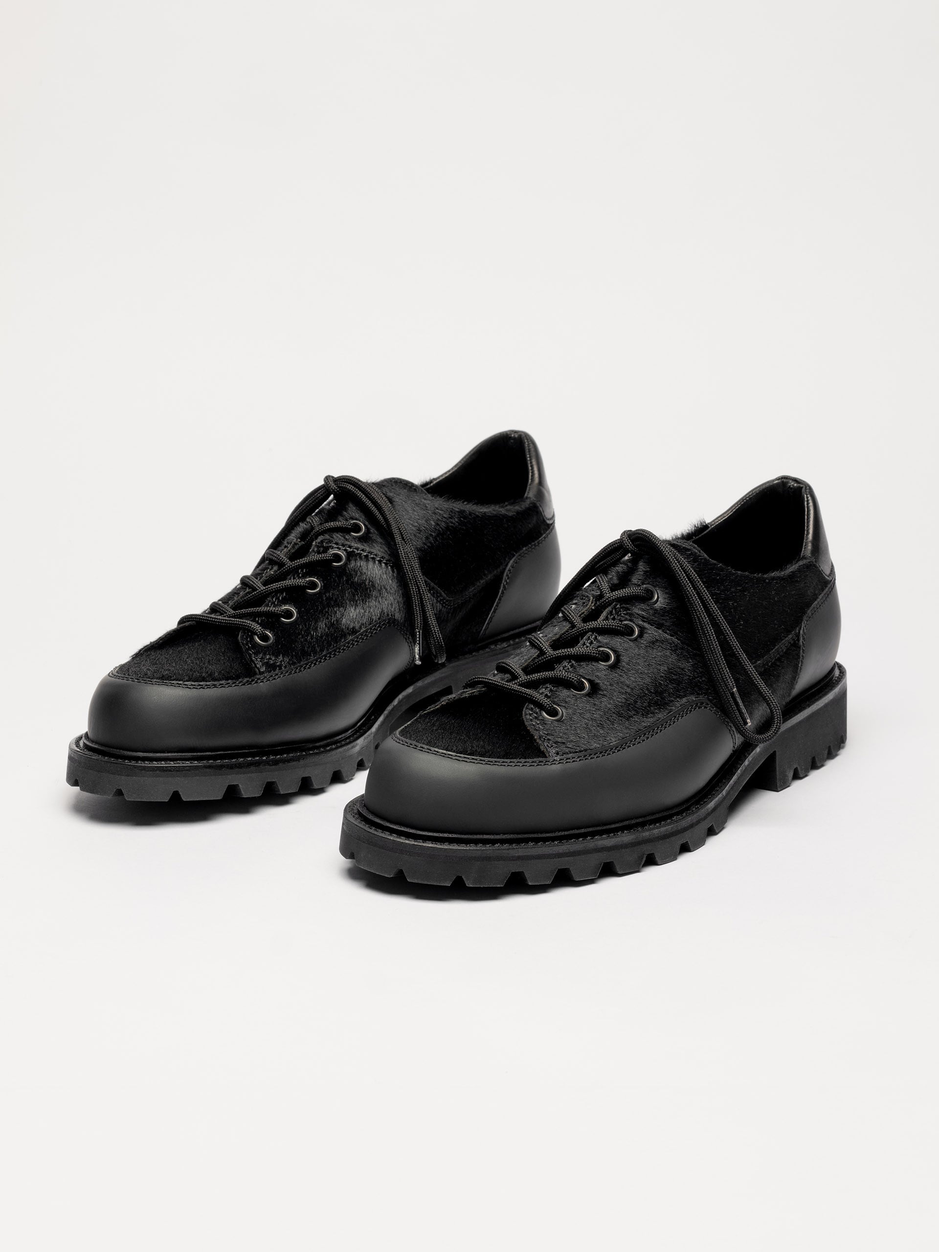 The Hybrid Hiker Sneaker - Black Pony Hair