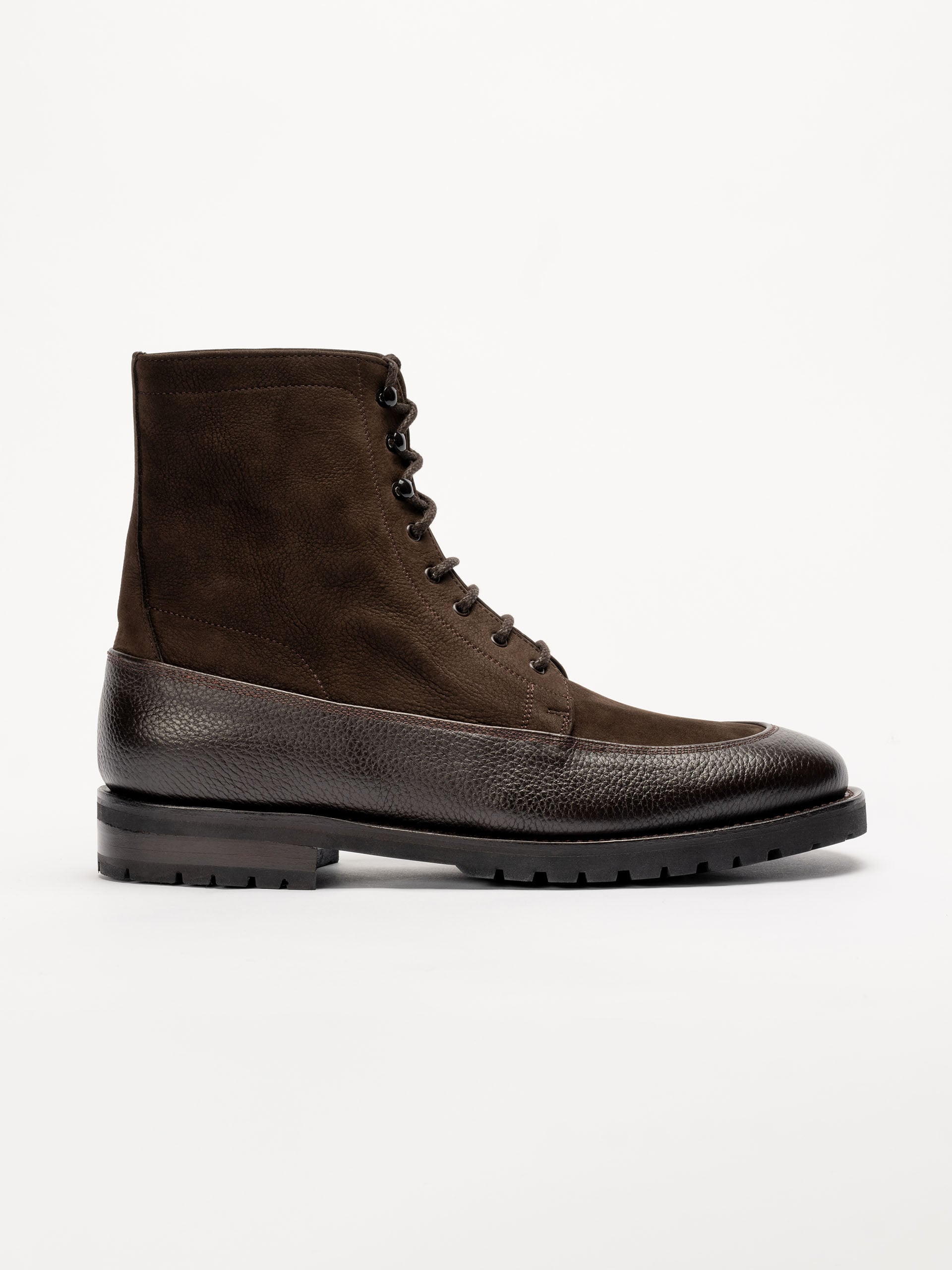 The Country Boot - Brown Nubuck & Brown Grain