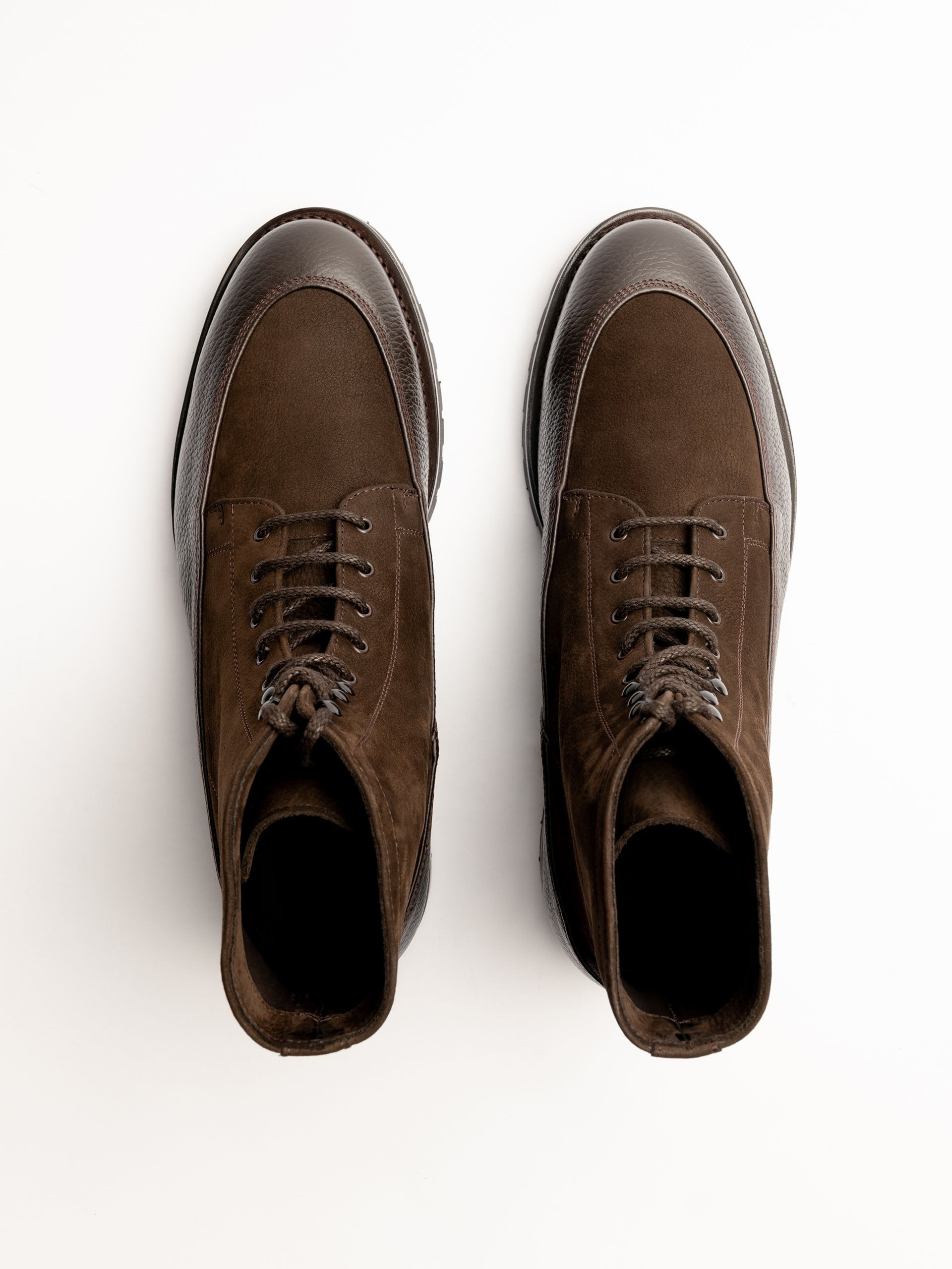 The Country Boot - Brown Nubuck & Brown Grain