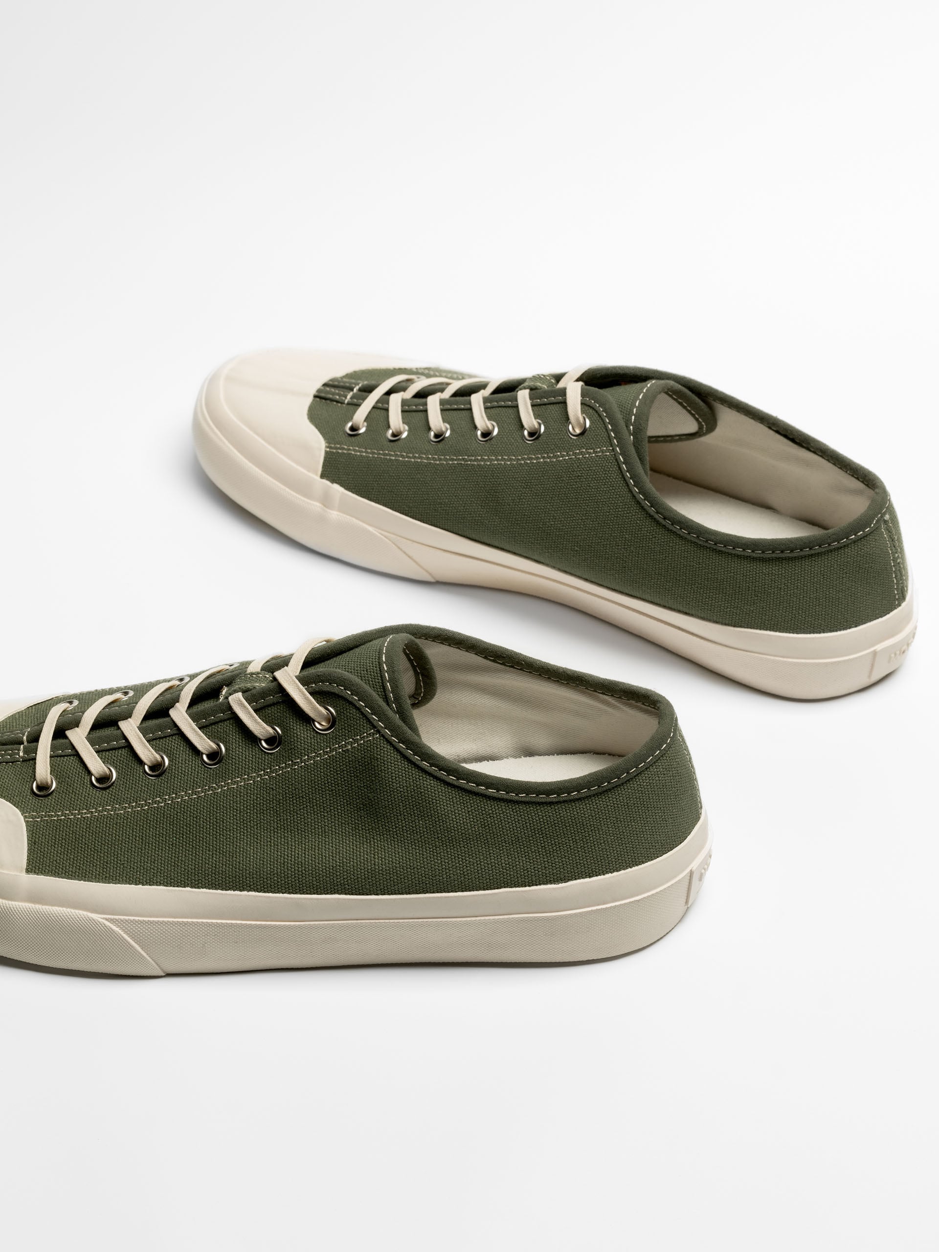The Plimsoll Sneaker - Olive Drab Canvas