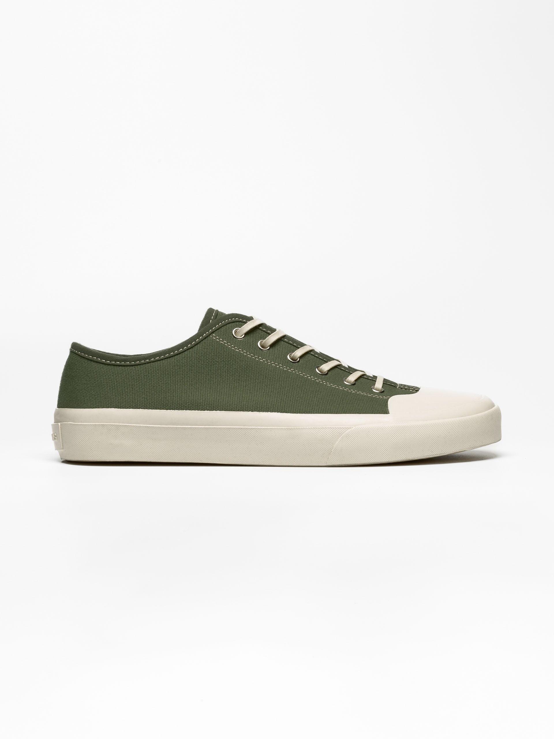 The Plimsoll Sneaker - Olive Drab Canvas