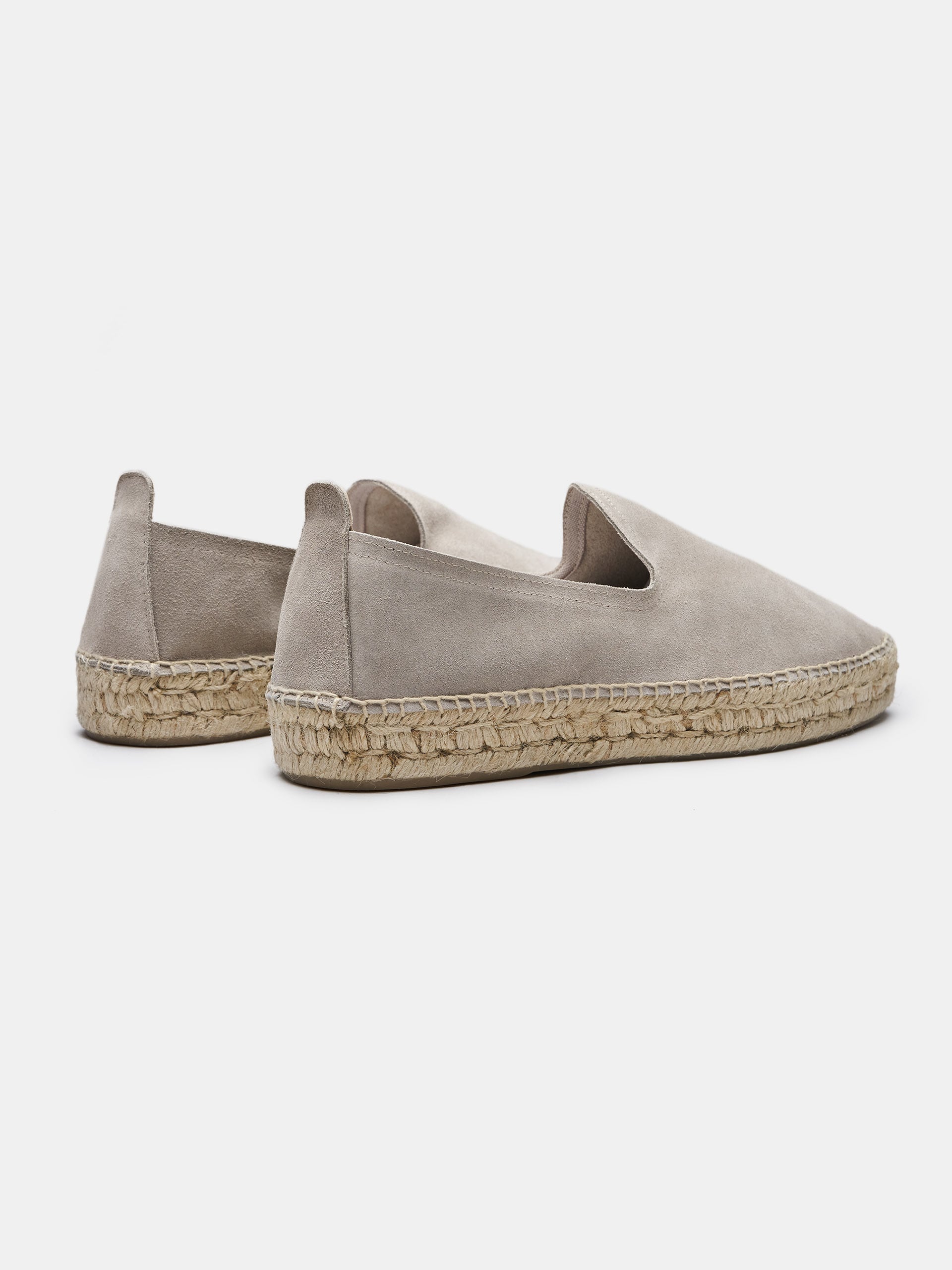 The Espadrille - Light Grey Suede