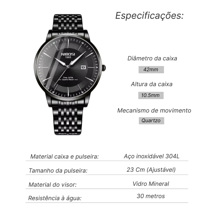 Nibosi Luxury Men's Watch
