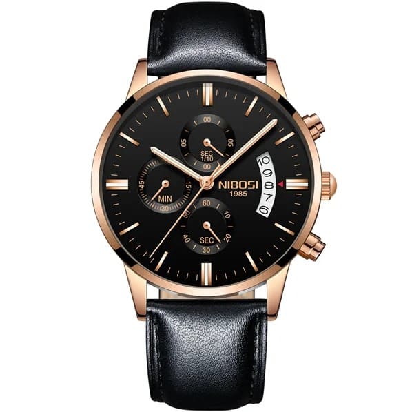 Nibosi Classic Men's Watch - Leather Strap