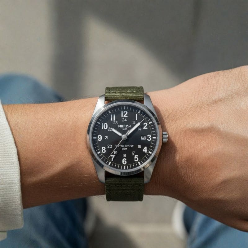 Nibosi Military Men's Watch
