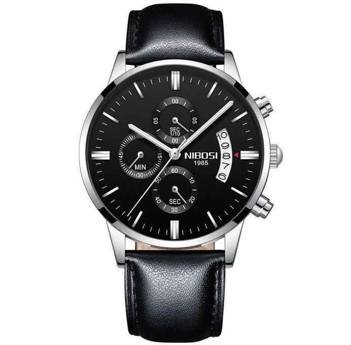Nibosi Classic Men's Watch - Leather Strap
