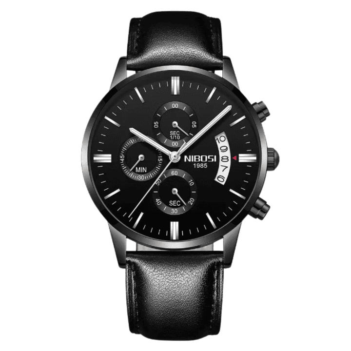 Nibosi Classic Men's Watch - Leather Strap