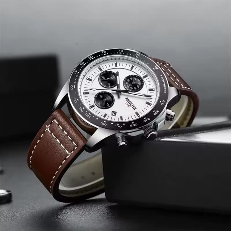 Nibosi Nimbus Men's Watch - Leather Strap