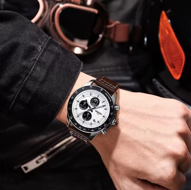 Nibosi Nimbus Men's Watch - Leather Strap
