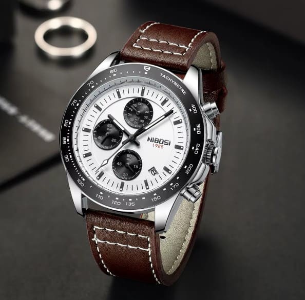 Nibosi Nimbus Men's Watch - Leather Strap