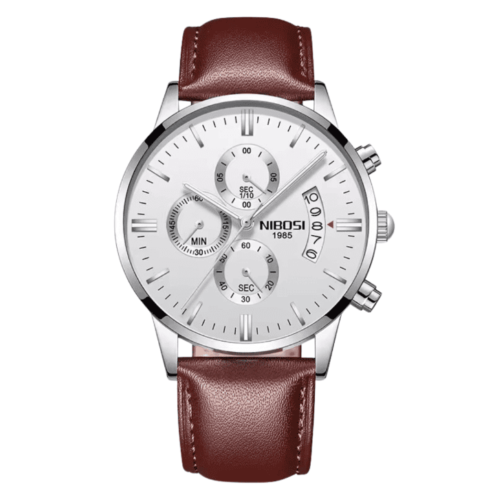 Nibosi Classic Men's Watch - Leather Strap